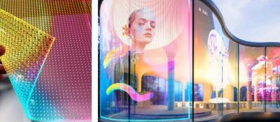LED FLEXIBLE INVISIBLE FILM HOLOGRAPHIC DISPLAY